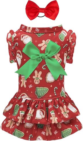 CuteBone Dog Dress Girl Puppy Skirt Cat Outfit Pet Clothes for Small Dogs Costume Birthday Gift DR27S in Saudi Arabia
