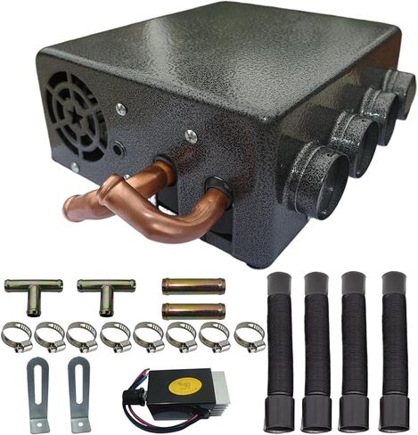 XUSHA 8000 BTU 4 PORTS 12 Volt Car Universal Car Truck Fan Heater Heater Air Comel STAILE STAILE STAIL in Kuwait
