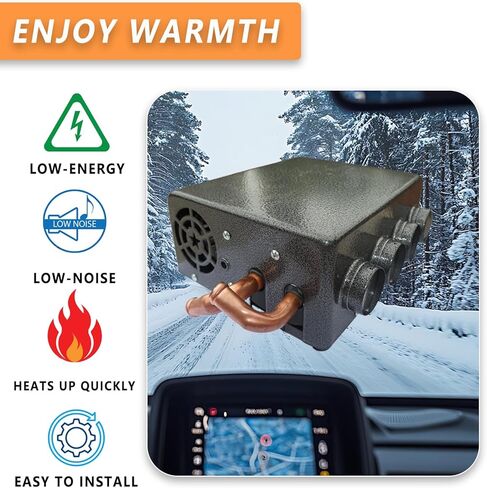 XUSHA 8000 BTU 4 PORTS 12 Volt Car Universal Car Truck Fan Heater Heater Air Comel STAILE STAILE STAIL in Kuwait