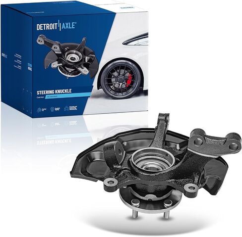 Detroit Axle - AWD Front Left Steering Knuckle & Wheel Hub Bearing Replacement for 2004 2005 2006 2007 2008 2009 2010 Toyota Sienna in Saudi Arabia