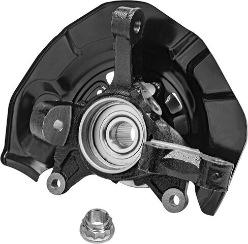 Detroit Axle - AWD Front Left Steering Knuckle & Wheel Hub Bearing Replacement for 2004 2005 2006 2007 2008 2009 2010 Toyota Sienna in Saudi Arabia