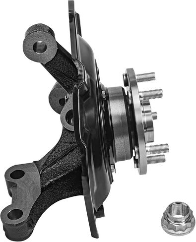 Detroit Axle - AWD Front Left Steering Knuckle & Wheel Hub Bearing Replacement for 2004 2005 2006 2007 2008 2009 2010 Toyota Sienna in Saudi Arabia
