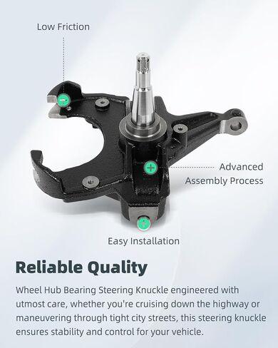 SCITOO Front Steering Knuckle Drop Spindles Driver and Passenger Side for Chevrolet R10 1987, for Chevrolet R10 Suburban 1987-1988, for Chevrolet R1500 Suburban 1989-1991, for GMC C1500 1979-1986 in Saudi Arabia