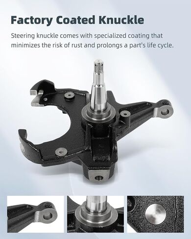 SCITOO Front Steering Knuckle Drop Spindles Driver and Passenger Side for Chevrolet R10 1987, for Chevrolet R10 Suburban 1987-1988, for Chevrolet R1500 Suburban 1989-1991, for GMC C1500 1979-1986 in Saudi Arabia