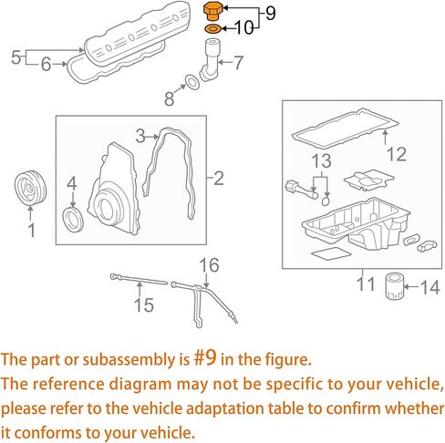 غطاء حشو زيت المحرك 5W-30 94-12 FIT لبويك كاديلاك شيفروليه GMC OEM# 12573337 in Kuwait