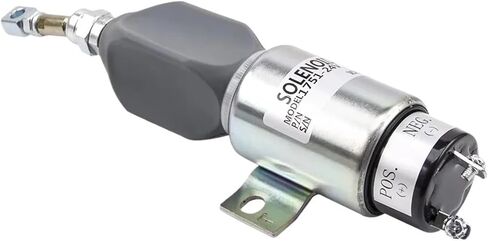 NO Type Diesel Engine Stop Solenoid Valve Electronic Flameout Fuel Cut Off Shutdown Switch Generator Accessories Parts DC12V 24V(12V) in Saudi Arabia