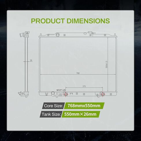 AUTOSAVER88 Radiator Compatible with 2003-2004 Pilot 2001-2002 MDX V6 3.5L in Kuwait