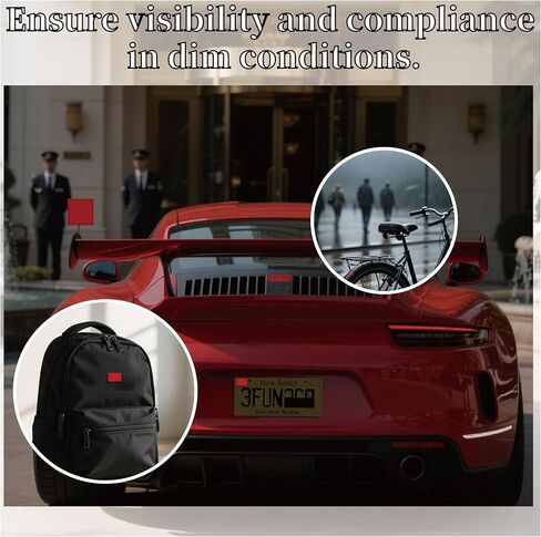 5 Pieces Reflective License Plate Stickers for NJ Young Drivers,Car Plate Decals for New Jersey Provisional License, Teen Driver or New Driver Safety Car Accessories in Saudi Arabia