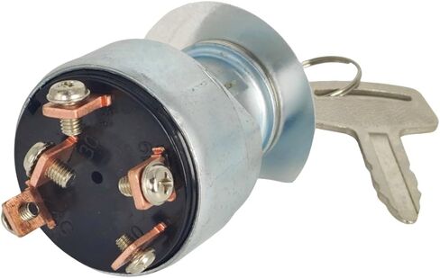 Starter Ignition Switch w/ 2 Key 1E013-63590 183827 Compatible with Grasshopper Mower 721G2 721D 321D 722D 322D 725D 325D 729 329 928D 930D2 428D 7960-5 for Kubota D722 D902 D1305 V1305 in Saudi Arabia