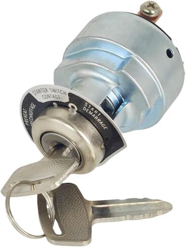 Starter Ignition Switch w/ 2 Key 1E013-63590 183827 Compatible with Grasshopper Mower 721G2 721D 321D 722D 322D 725D 325D 729 329 928D 930D2 428D 7960-5 for Kubota D722 D902 D1305 V1305 in Saudi Arabia