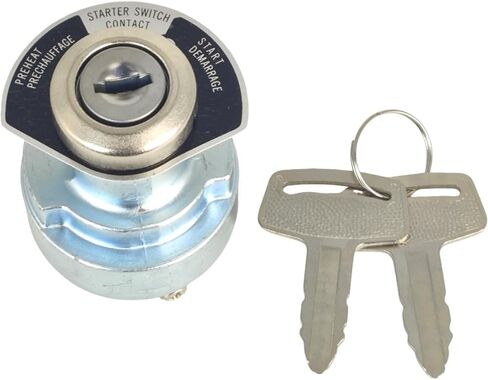 Starter Ignition Switch w/ 2 Key 1E013-63590 183827 Compatible with Grasshopper Mower 721G2 721D 321D 722D 322D 725D 325D 729 329 928D 930D2 428D 7960-5 for Kubota D722 D902 D1305 V1305 in Saudi Arabia