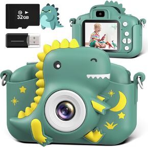 Kids Camera, Toddler Digital Camera for Ages 3-12 Boys Girls Childrens, Christmas Birthday Gifts, Selfie 1080P HD Video Camera for 3 4 5 6 7 8 9 Years Old Boys Girls Toys Gifts