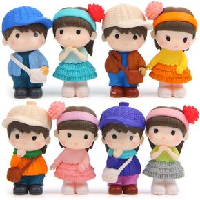 8 Pcs Cute Boys Girls Couple Figures Playset, Cake Toppers, Cake Decoration in Saudi Arabia