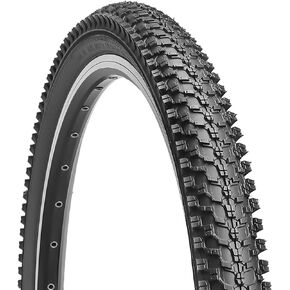 Hycline Bike Tire,20/24/26/27.5 Inch Folding Replacement Tire for MTB Mountain Bicycle-Black/Skinwall