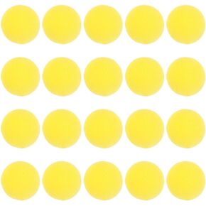 Kisangel 40pcs Clown Nose Halloween Halloween Yellow Tint Halloween Sponge Material Funny Halloween Cosplay Props Portable Decorate Small Sponge Accessories