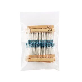 1200Pcs Resistor Kit - 1/4W 1% Precision Metal Film Resistors Assortment for DIY Electronics, 75K-1.8M Ohm Range Variety Pack