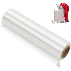 Stretch Wrap Film Heavy Duty 11.8 inch Wide 500ft Shrink Wrap Roll Self Adhering Packing Supplies for Moving, Packing and Pallet Furniture