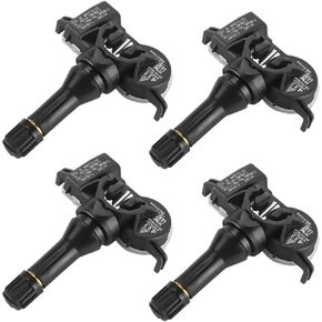 433MHz TPMS Sensor, Tire Pressure Monitoring System Sensor - Compatible for Chrysler, for Dodge, for Fiat, for Jeep - Replace Part 68105280AC, 68105280AD Set of 4
