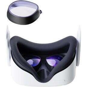 Amavasion Glasses Lenses Insert Compatible with Meta/Oculus Quest 2, VR Headset Customized Easy-to-Install Frame Plus Lens Combination SPH:-1.50(One Lens)