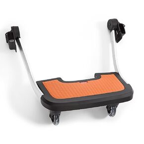Diono Quantum Hop N Roll Buggy Board, Detachable Ride Along Stroller Platform Glider Board with Clip N Go System, Orange