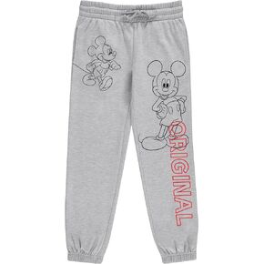 Disney Ladies Mickey and Minnie Joggers - Mickey and Minnie Varsity Athletic Jogger Sweatpants Mickey and Minnie Sweatpants