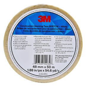3M Construction Seaming Tape, 8087CW, White, 48 mm x 50 m