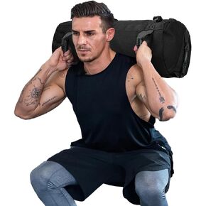 Taeku Fitness Sandbag, Heavy Duty Workout Sand Bag with Handles Weighted Slam Bag with 3 Unfilled Bags for Strength Powerlifting Exercise