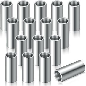 16 قطعة 1/2 × 5/8 × 1-1/2 بوصة فاصل فولاذي غير ملحوم، فضي