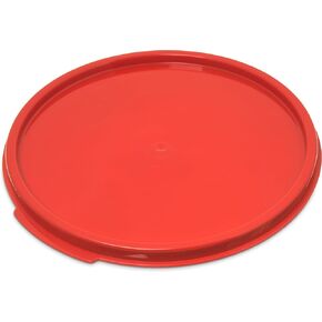 Carlisle FoodService Products Storplus Round Food Storage Container Lid with Stackable Design for Catering, Buffets, Restaurants, Polypropylene (Pp), 12 To 22 Quarts, Royal Blue, (Pack of 6)