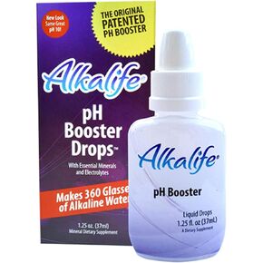 Alkalife pH Booster Drops | The First Patented Alkaline Water Booster to Neutralize Acid & Balance pH for Immune Support, Peak Performance, Detox, and Overall Wellness – 1.25oz