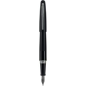 PILOT Metropolitan Collection Fountain Pen, Black Barrel, Classic Design, Medium Nib, Black Ink (91107)