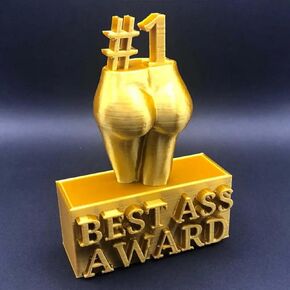 Best Ass Award - Best Boobs Award Female Body Figure Sculpture Trophy Decor Novelty Mischievous Hip ​Butt ​Resin Statue Trophy Funny Home Office Desktop Decoration, for Prank Gift Friend Coworker