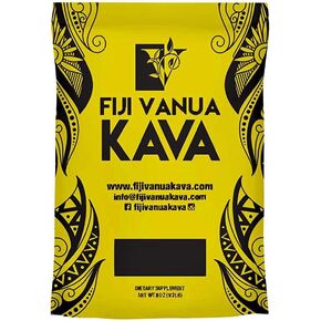 Fiji Vanua Kava Santa Cruz Kava Powder 8oz | Pure Kava Drink Powder Good for Relaxing