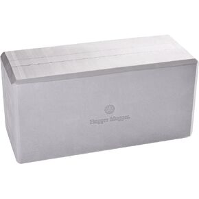 Hugger Mugger 5 in. Big Foam Yoga Block - Extra Large Size, Dense Foam, Reliable Support, Beveled Edges for Comfort, Great if You're Taller or Less Flexible