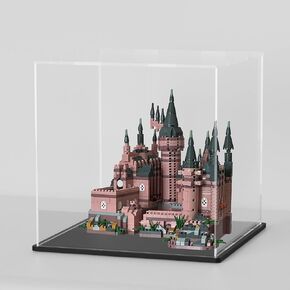 Acrylic Display Case for Miniature Dollhouse, Sturdy Transparent Dust Cover for DIY Crafts House Kit, Dustproof Acrylic Box for Tiny House Kit, 12×10×12 inch