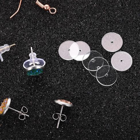 80PCS Clear Piercing Discs, Plastic No Pull Piercing Discs Stopper Clear Silicone Earring Backs Support Patches Clear Disc Pads Clear Piercing Disc for Piercing Bump to Stabilize Earrings Backs in Saudi Arabia