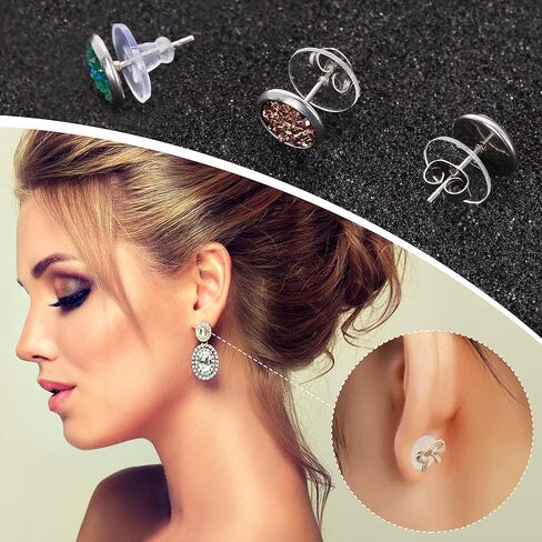 80PCS Clear Piercing Discs, Plastic No Pull Piercing Discs Stopper Clear Silicone Earring Backs Support Patches Clear Disc Pads Clear Piercing Disc for Piercing Bump to Stabilize Earrings Backs in Saudi Arabia