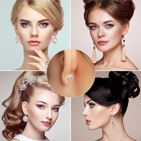 80PCS Clear Piercing Discs, Plastic No Pull Piercing Discs Stopper Clear Silicone Earring Backs Support Patches Clear Disc Pads Clear Piercing Disc for Piercing Bump to Stabilize Earrings Backs in Saudi Arabia