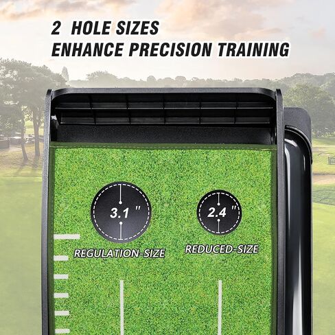 PGM Putting Green Putting Matt for Indoors Golf Putting Mat - Practice Putting Green Indoor with Automatic Ball Return - Mini Golf Game for Home and Office Golf Gifts Golf Accessories for Men in Saudi Arabia