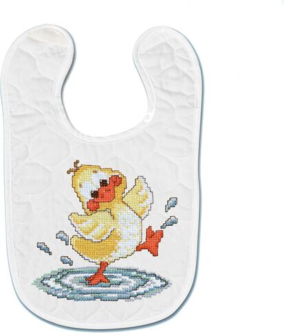 Janlynn Stamped Cross Stitch Kit, Baby Bib Frog in Saudi Arabia