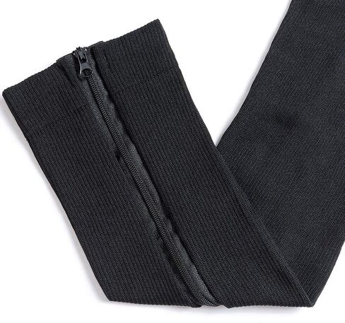 LEOSTEP Zipper Compression Socks Toeless, Long Open Toe Pressure Knee High Stocking Support for Legs and Muscle in Saudi Arabia
