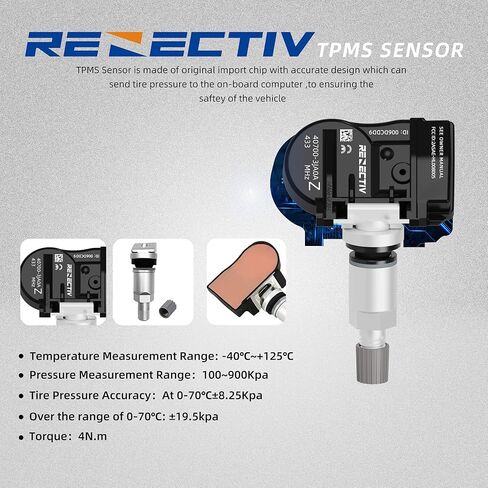 استبدال مستشعر TPMS لنيسان إنفينيتي، مستشعر نظام مراقبة ضغط الإطارات 433 ميجا هرتز OE#40700-3JA0A.40700-3JA0B(4 قطع) in Kuwait