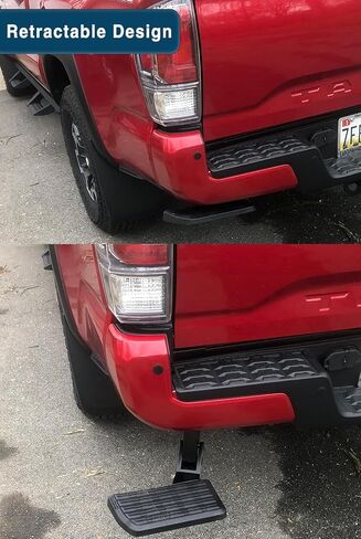 خطوة سرير الشاحنة الخلفية، خطوة الباب الخلفي القابلة للطي والقابلة للسحب متوافقة مع 2022 2023 2024 Toyota Tundra، يستبدل # PTS30-34000، PT392-34231 in Kuwait