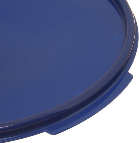 Carlisle FoodService Products Storplus Round Food Storage Container Lid with Stackable Design for Catering, Buffets, Restaurants, Polypropylene (Pp), 12 To 22 Quarts, Royal Blue, (Pack of 6) in Saudi Arabia
