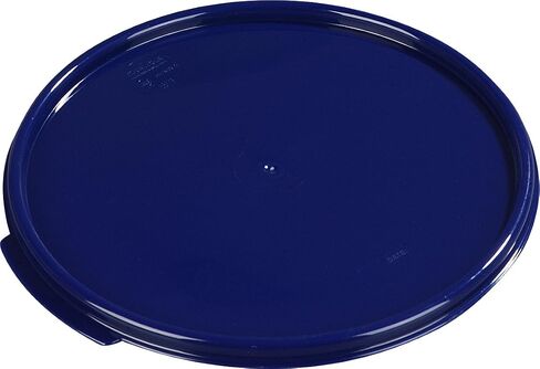 Carlisle FoodService Products Storplus Round Food Storage Container Lid with Stackable Design for Catering, Buffets, Restaurants, Polypropylene (Pp), 12 To 22 Quarts, Royal Blue, (Pack of 6) in Saudi Arabia