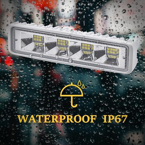 أضواء القارب LED شريط الضوء البحري T-Top الموزعة ضوء بار الأبيض الفيضانات الحزم سطح القارب أضواء قفص الاتهام IP67 مقاوم للماء 12 فولت 18 واط لشاحنة قارب عائم SUV على الطرق الوعرة ملحقات الصيد الليلية in Kuwait