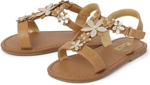 The Children's Place Girl's Baby Toddler T Sandals with Adjustable Ankle Strap in Saudi Arabia