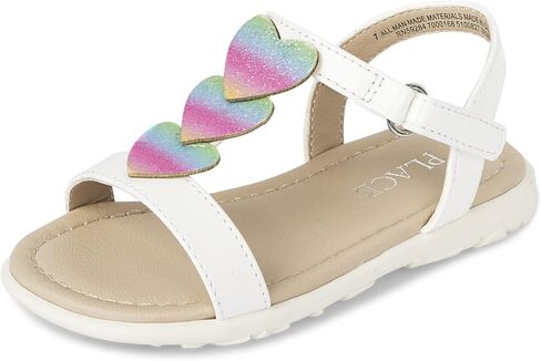 The Children's Place Girl's Baby Toddler T Sandals with Adjustable Ankle Strap in Saudi Arabia