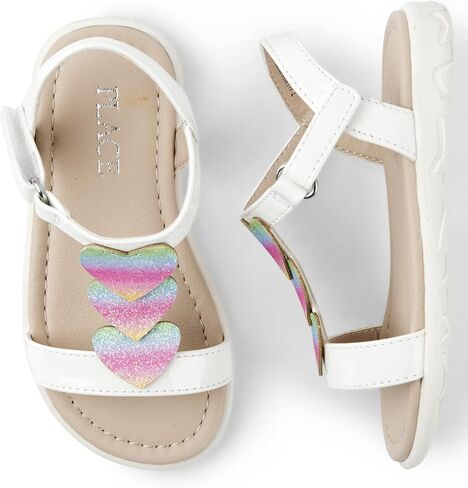 The Children's Place Girl's Baby Toddler T Sandals with Adjustable Ankle Strap in Saudi Arabia