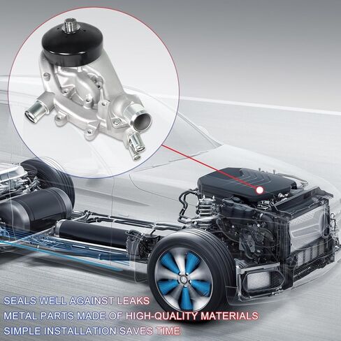 مجموعة مضخة مياه احترافية AW6009 مع منظم حرارة و2 حشيات معدنية متوافقة مع 2007-2014 Escalade لـ 2007-2020 Express لمحرك 2007-2019 Silverado 5.3L V8 in Saudi Arabia